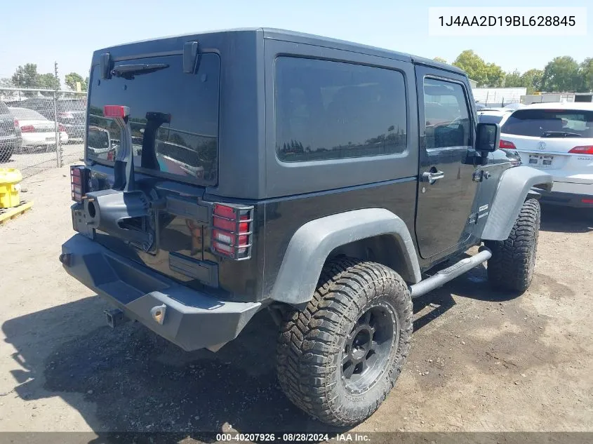 2011 Jeep Wrangler Sport VIN: 1J4AA2D19BL628845 Lot: 40207926