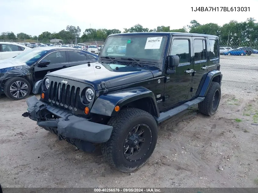 2011 Jeep Wrangler Unlimited Jeep 70Th Anniversary VIN: 1J4BA7H17BL613031 Lot: 40256576