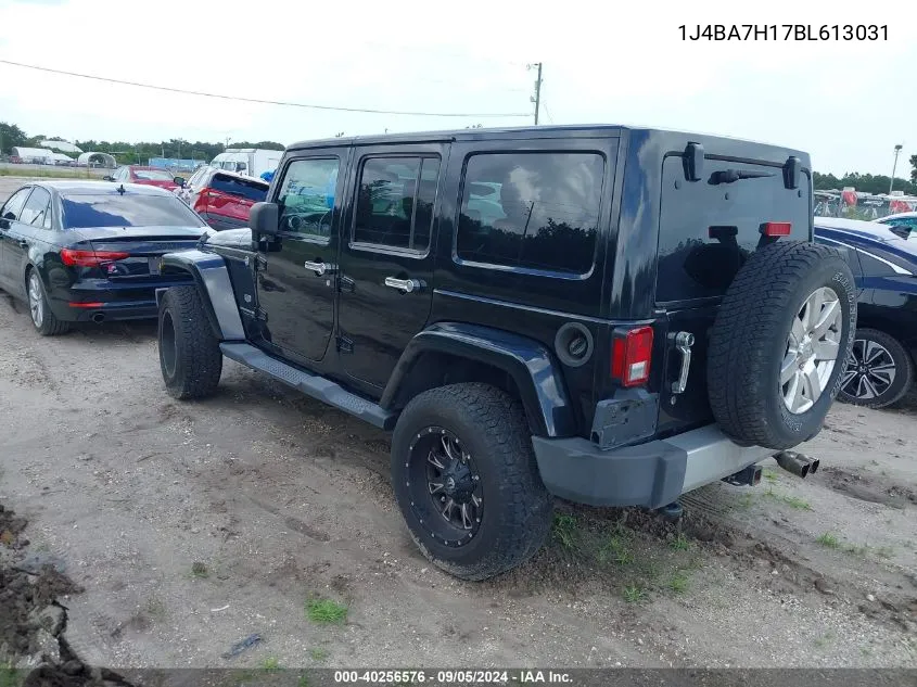 2011 Jeep Wrangler Unlimited Jeep 70Th Anniversary VIN: 1J4BA7H17BL613031 Lot: 40256576