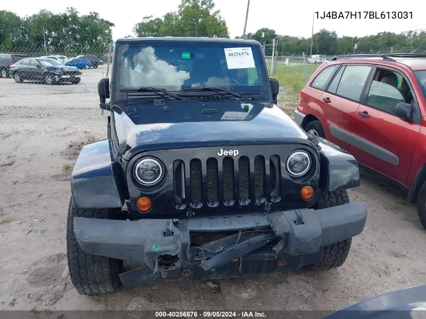 2011 Jeep Wrangler Unlimited Jeep 70Th Anniversary VIN: 1J4BA7H17BL613031 Lot: 40256576