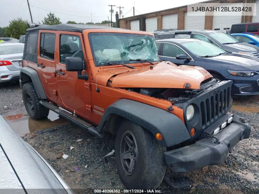 2011 Jeep Wrangler Unlimited Sport VIN: 1J4BA3H12BL528428 Lot: 40266352