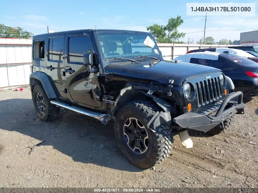 1J4BA3H17BL501080 2011 Jeep Wrangler Unlimited Sport