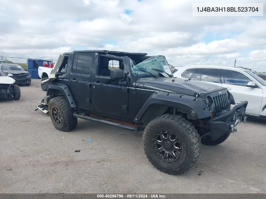 1J4BA3H18BL523704 2011 Jeep Wrangler Unlimited Sport