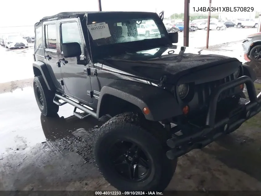 1J4BA3H1XBL570829 2011 Jeep Wrangler Unlimited Sport