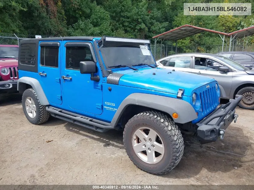 2011 Jeep Wrangler Unlimited Sport VIN: 1J4BA3H15BL546082 Lot: 40345912