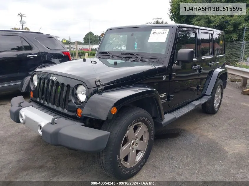 2011 Jeep Wrangler Unlimited Sahara VIN: 1J4HA5H13BL515595 Lot: 40354243