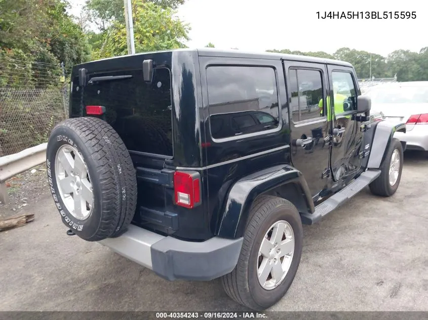 2011 Jeep Wrangler Unlimited Sahara VIN: 1J4HA5H13BL515595 Lot: 40354243