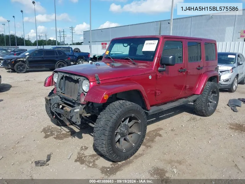 1J4HA5H15BL575586 2011 Jeep Wrangler Unlimited Sahara