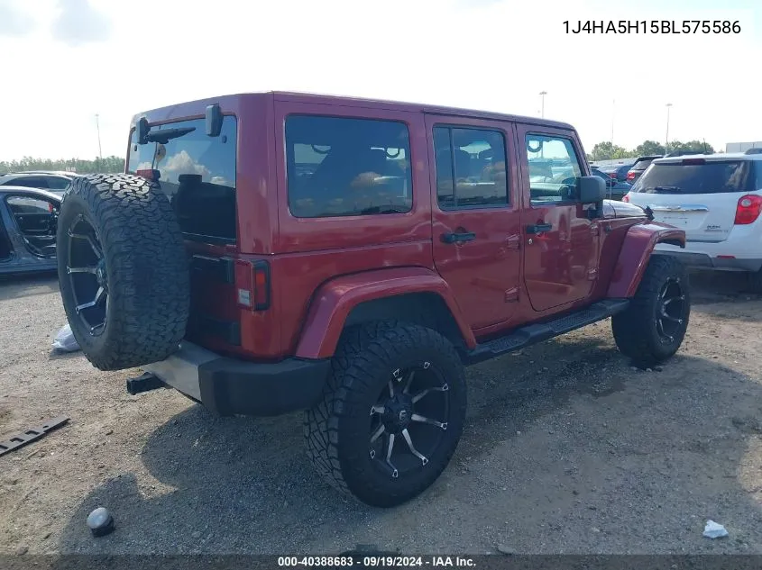 1J4HA5H15BL575586 2011 Jeep Wrangler Unlimited Sahara