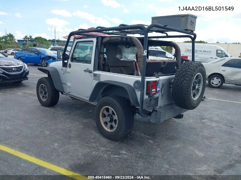 1J4AA2D16BL501549 2011 Jeep Wrangler Sport