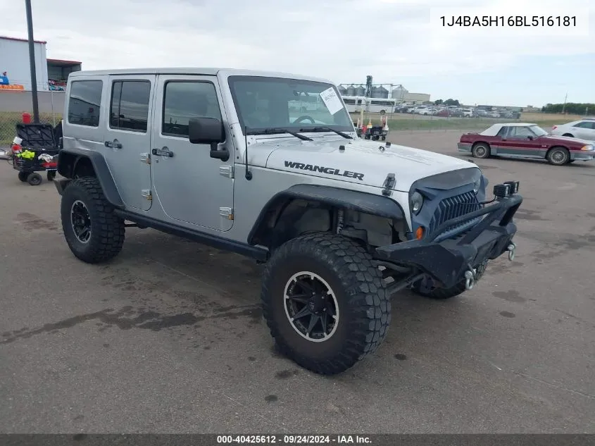 2011 Jeep Wrangler Unlimited Sahara VIN: 1J4BA5H16BL516181 Lot: 40425612