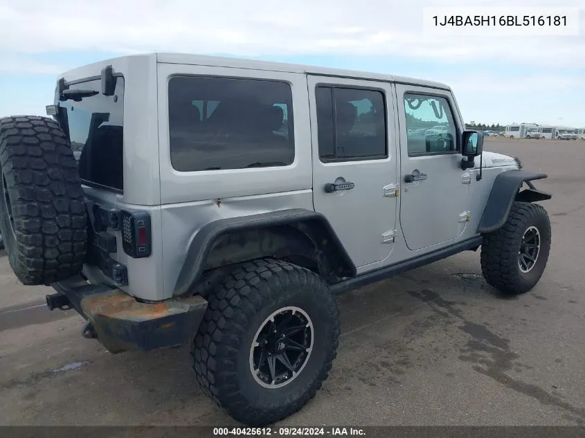 1J4BA5H16BL516181 2011 Jeep Wrangler Unlimited Sahara