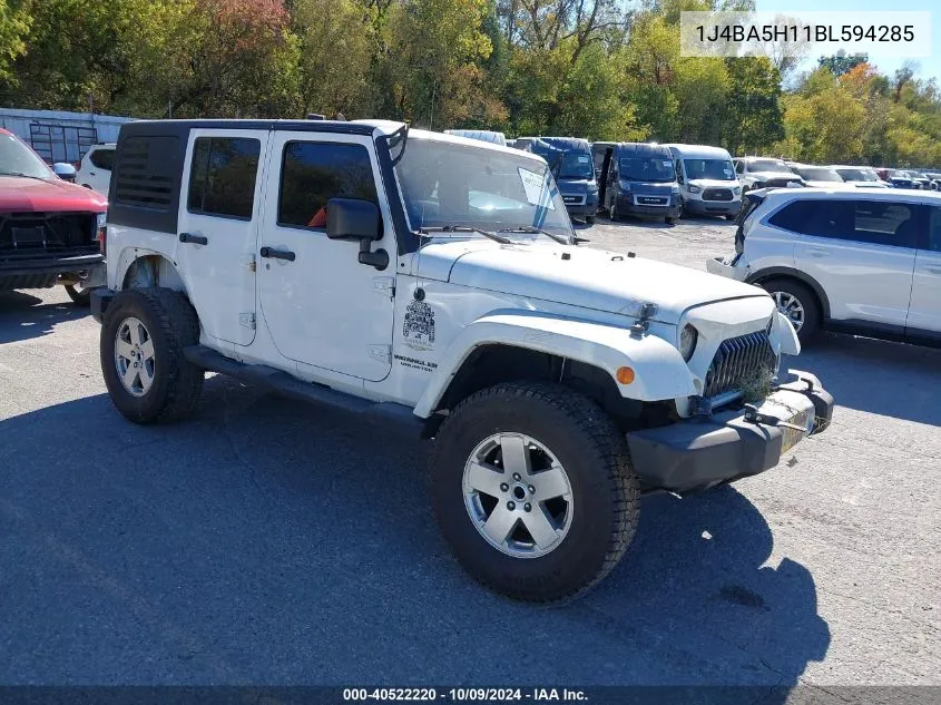 2011 Jeep Wrangler Unlimited Sahara VIN: 1J4BA5H11BL594285 Lot: 40522220