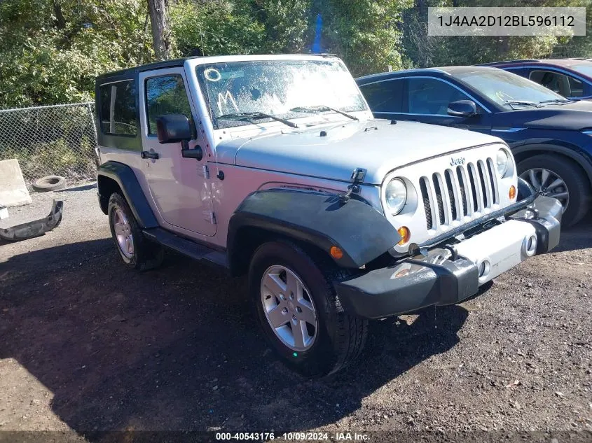 2011 Jeep Wrangler Sport VIN: 1J4AA2D12BL596112 Lot: 40543176