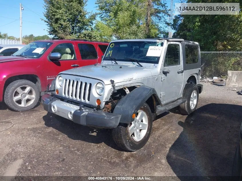 2011 Jeep Wrangler Sport VIN: 1J4AA2D12BL596112 Lot: 40543176