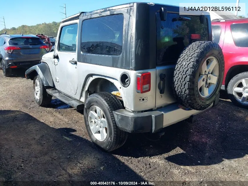 2011 Jeep Wrangler Sport VIN: 1J4AA2D12BL596112 Lot: 40543176