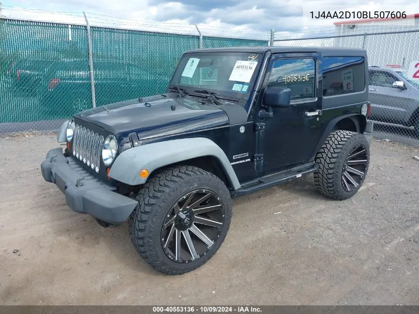 2011 Jeep Wrangler Sport VIN: 1J4AA2D10BL507606 Lot: 40553136