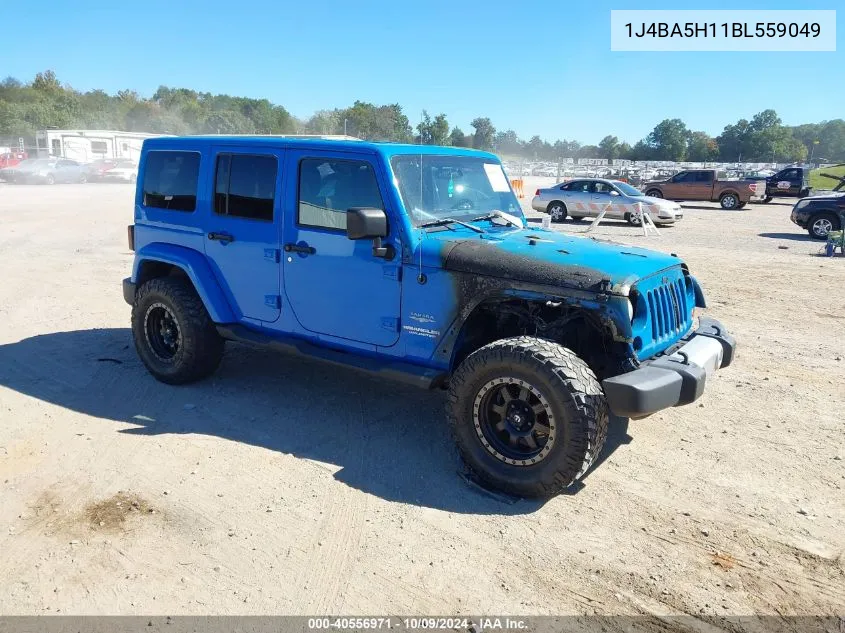 2011 Jeep Wrangler Unlimited Sahara VIN: 1J4BA5H11BL559049 Lot: 40556971