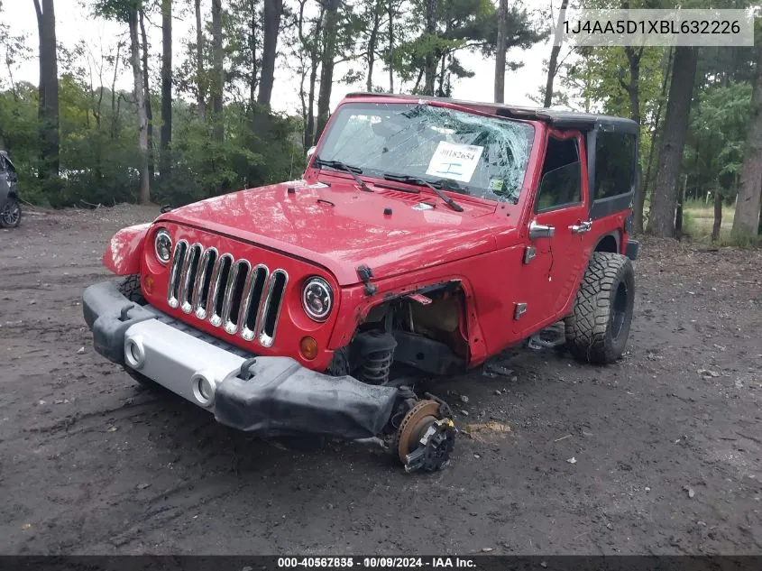 2011 Jeep Wrangler Sahara VIN: 1J4AA5D1XBL632226 Lot: 40567835