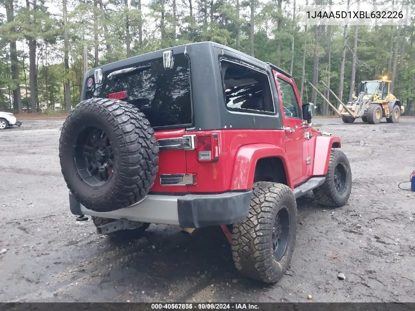 2011 Jeep Wrangler Sahara VIN: 1J4AA5D1XBL632226 Lot: 40567835