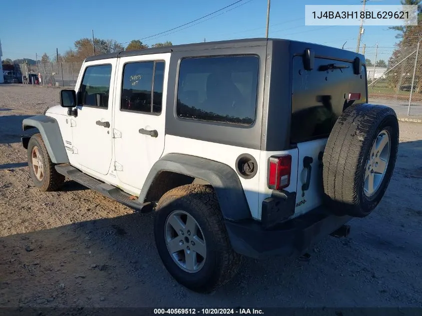 2011 Jeep Wrangler Unlimited Sport VIN: 1J4BA3H18BL629621 Lot: 40569512