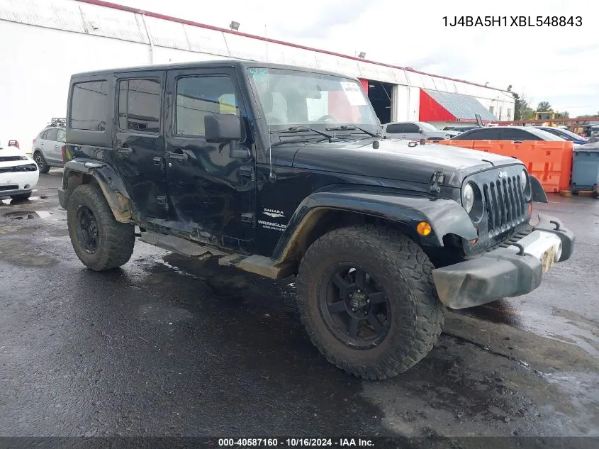 2011 Jeep Wrangler Unlimited Sahara VIN: 1J4BA5H1XBL548843 Lot: 40587160