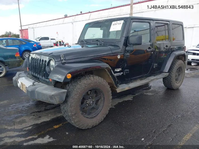 2011 Jeep Wrangler Unlimited Sahara VIN: 1J4BA5H1XBL548843 Lot: 40587160