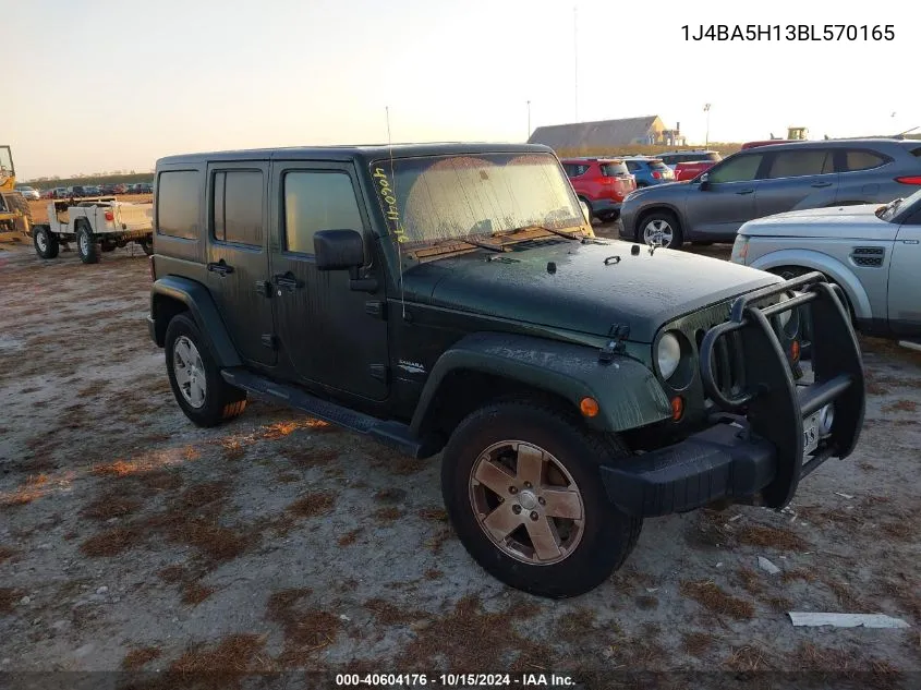 2011 Jeep Wrangler Unlimited Sahara VIN: 1J4BA5H13BL570165 Lot: 40604176