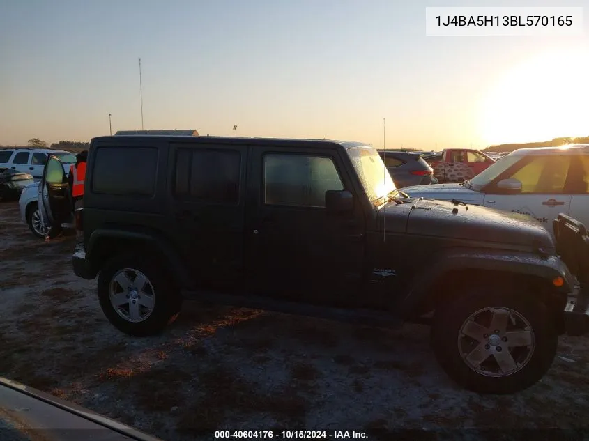 2011 Jeep Wrangler Unlimited Sahara VIN: 1J4BA5H13BL570165 Lot: 40604176