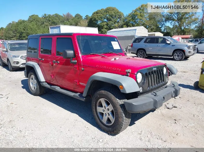 2011 Jeep Wrangler Unlimited Rubicon VIN: 1J4HA6H10BL501546 Lot: 40620741