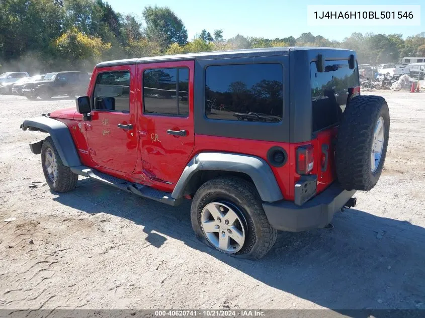 2011 Jeep Wrangler Unlimited Rubicon VIN: 1J4HA6H10BL501546 Lot: 40620741