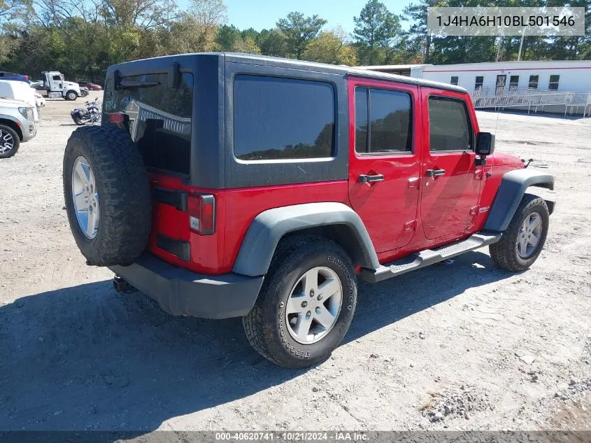 2011 Jeep Wrangler Unlimited Rubicon VIN: 1J4HA6H10BL501546 Lot: 40620741