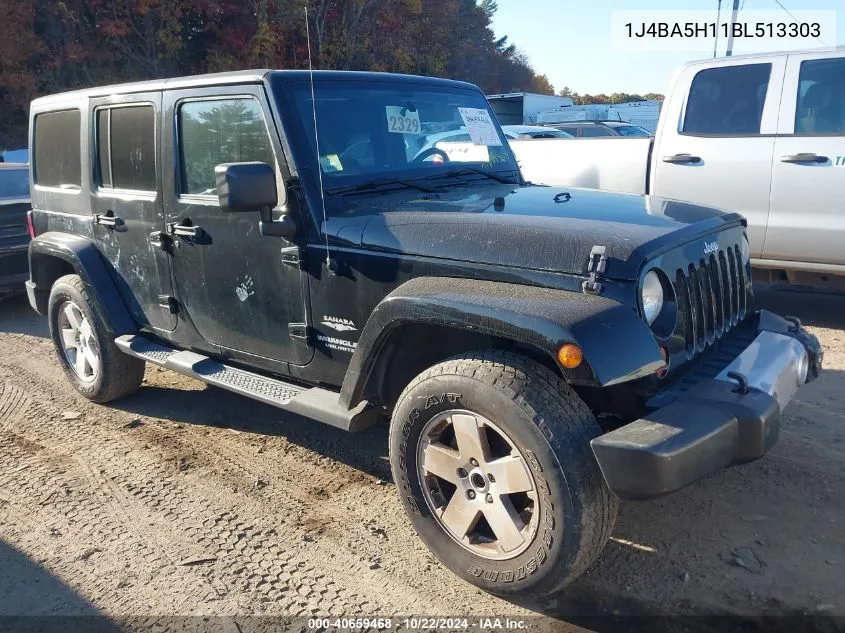 2011 Jeep Wrangler Unlimited Sahara VIN: 1J4BA5H11BL513303 Lot: 40659468