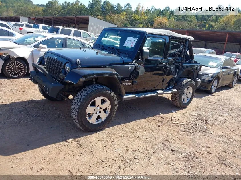 2011 Jeep Wrangler Unlimited Sahara VIN: 1J4HA5H10BL559442 Lot: 40670549