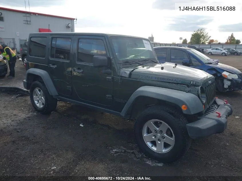 2011 Jeep Wrangler Unlimited Rubicon VIN: 1J4HA6H15BL516088 Lot: 40695672