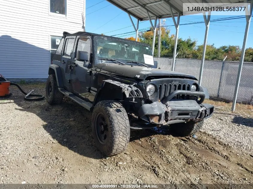 2011 Jeep Wrangler Unlimited Sport VIN: 1J4BA3H12BL568377 Lot: 40699991