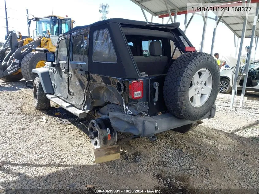 2011 Jeep Wrangler Unlimited Sport VIN: 1J4BA3H12BL568377 Lot: 40699991