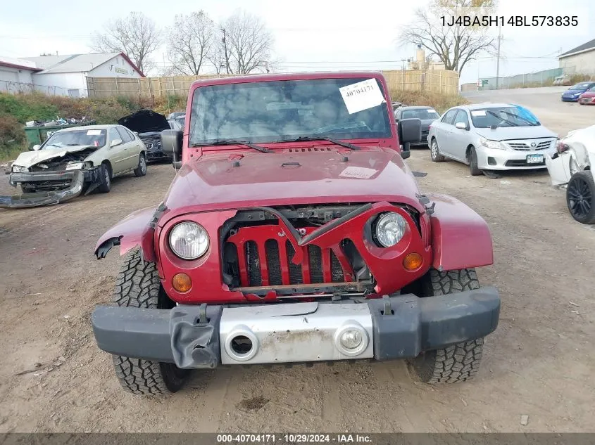 2011 Jeep Wrangler Unlimited Sahara VIN: 1J4BA5H14BL573835 Lot: 40704171