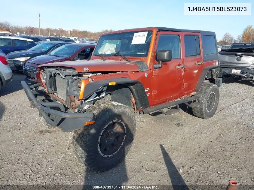 2011 Jeep Wrangler Unlimited Sahara VIN: 1J4BA5H15BL523073 Lot: 40739781