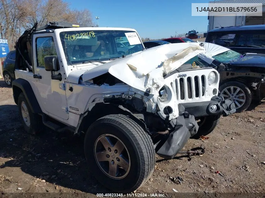 1J4AA2D11BL579656 2011 Jeep Wrangler Sport