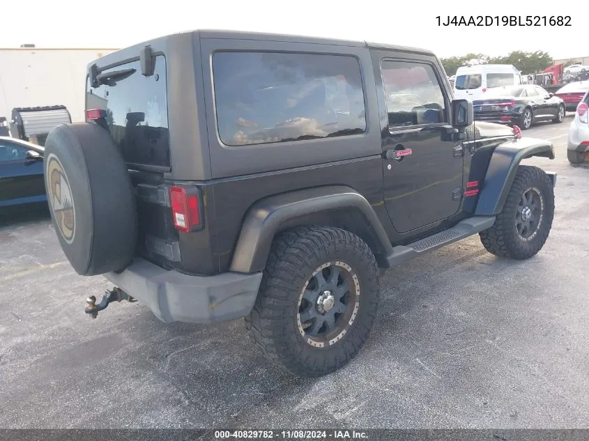 2011 Jeep Wrangler Sport VIN: 1J4AA2D19BL521682 Lot: 40829782