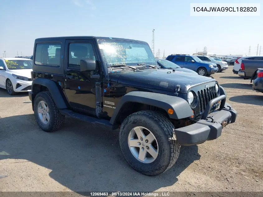 2012 Jeep Wrangler Sport VIN: 1C4AJWAG9CL182820 Lot: 12069463