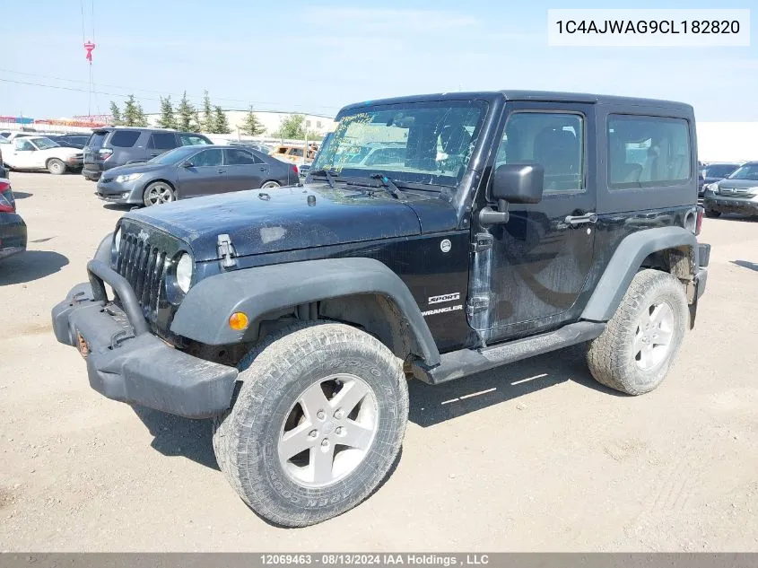 2012 Jeep Wrangler Sport VIN: 1C4AJWAG9CL182820 Lot: 12069463