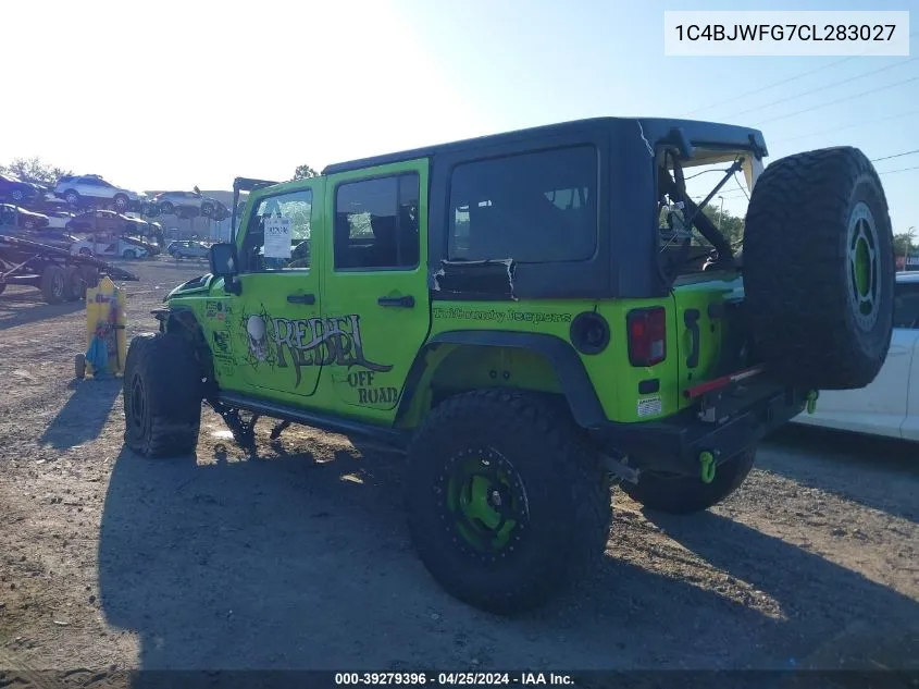 2012 Jeep Wrangler Unlimited Rubicon VIN: 1C4BJWFG7CL283027 Lot: 39279396