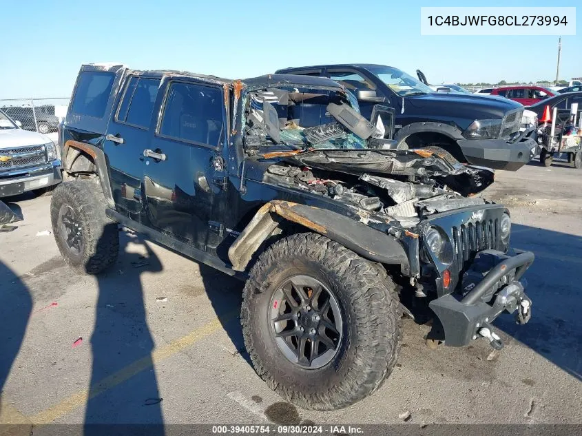 2012 Jeep Wrangler Unlimited Rubicon VIN: 1C4BJWFG8CL273994 Lot: 39405754