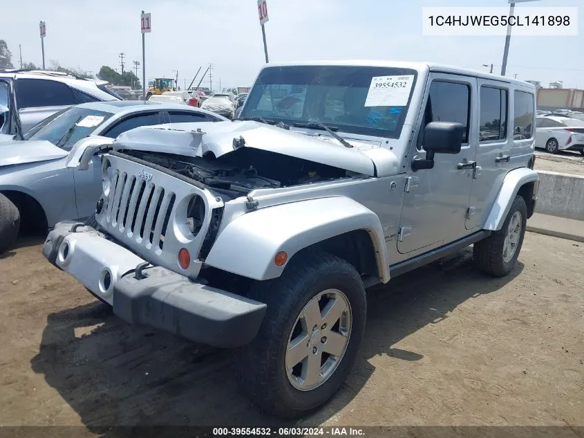 2012 Jeep Wrangler Unlimited Sahara VIN: 1C4HJWEG5CL141898 Lot: 39554532