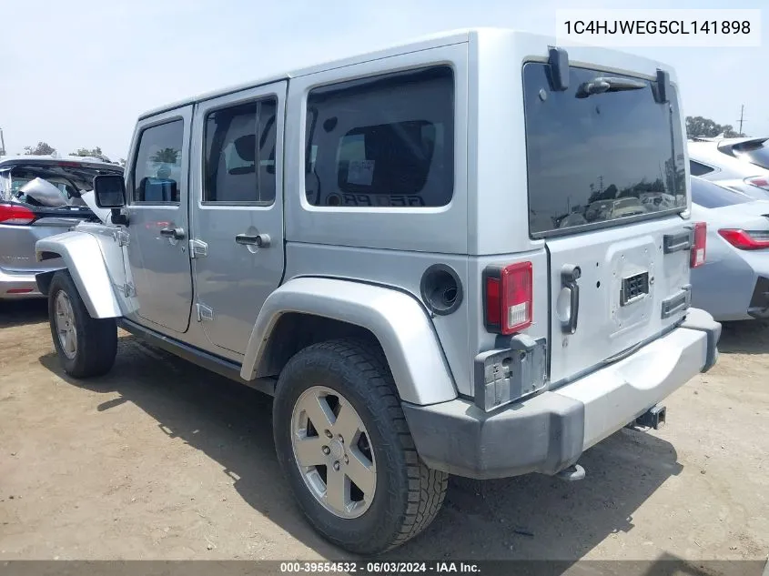 1C4HJWEG5CL141898 2012 Jeep Wrangler Unlimited Sahara