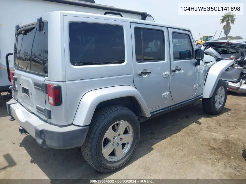 1C4HJWEG5CL141898 2012 Jeep Wrangler Unlimited Sahara