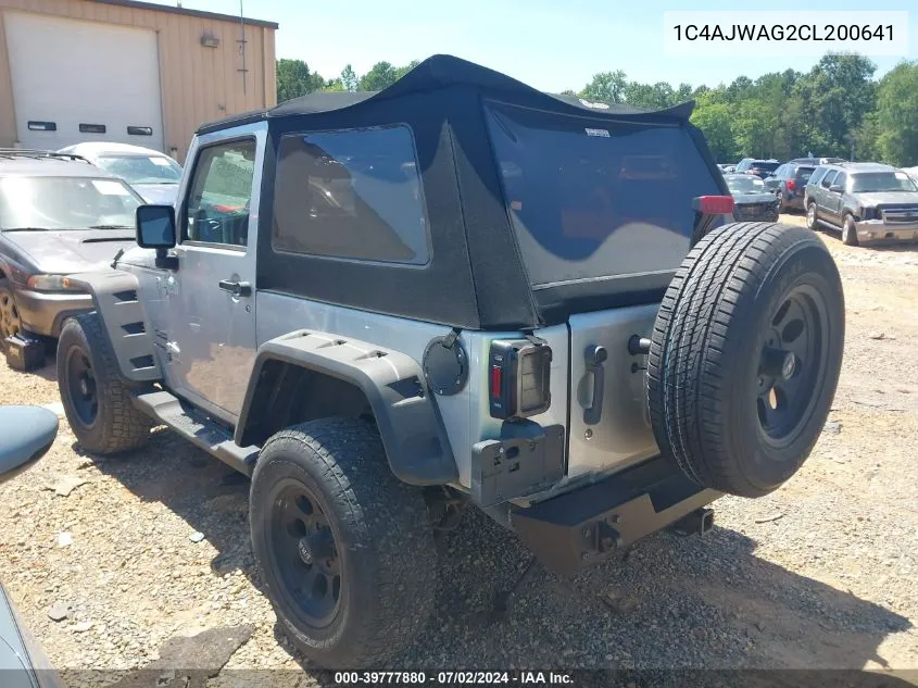 1C4AJWAG2CL200641 2012 Jeep Wrangler Sport