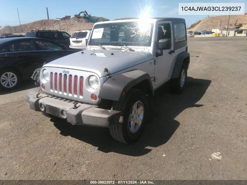 2012 Jeep Wrangler Sport VIN: 1C4AJWAG3CL239237 Lot: 39823072